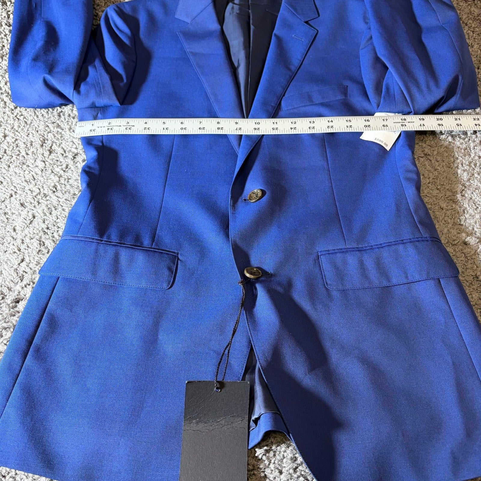 Bonobos Suit Jacket Mens 38R Premium Italian Impeccable Marzotto Blazer Sport