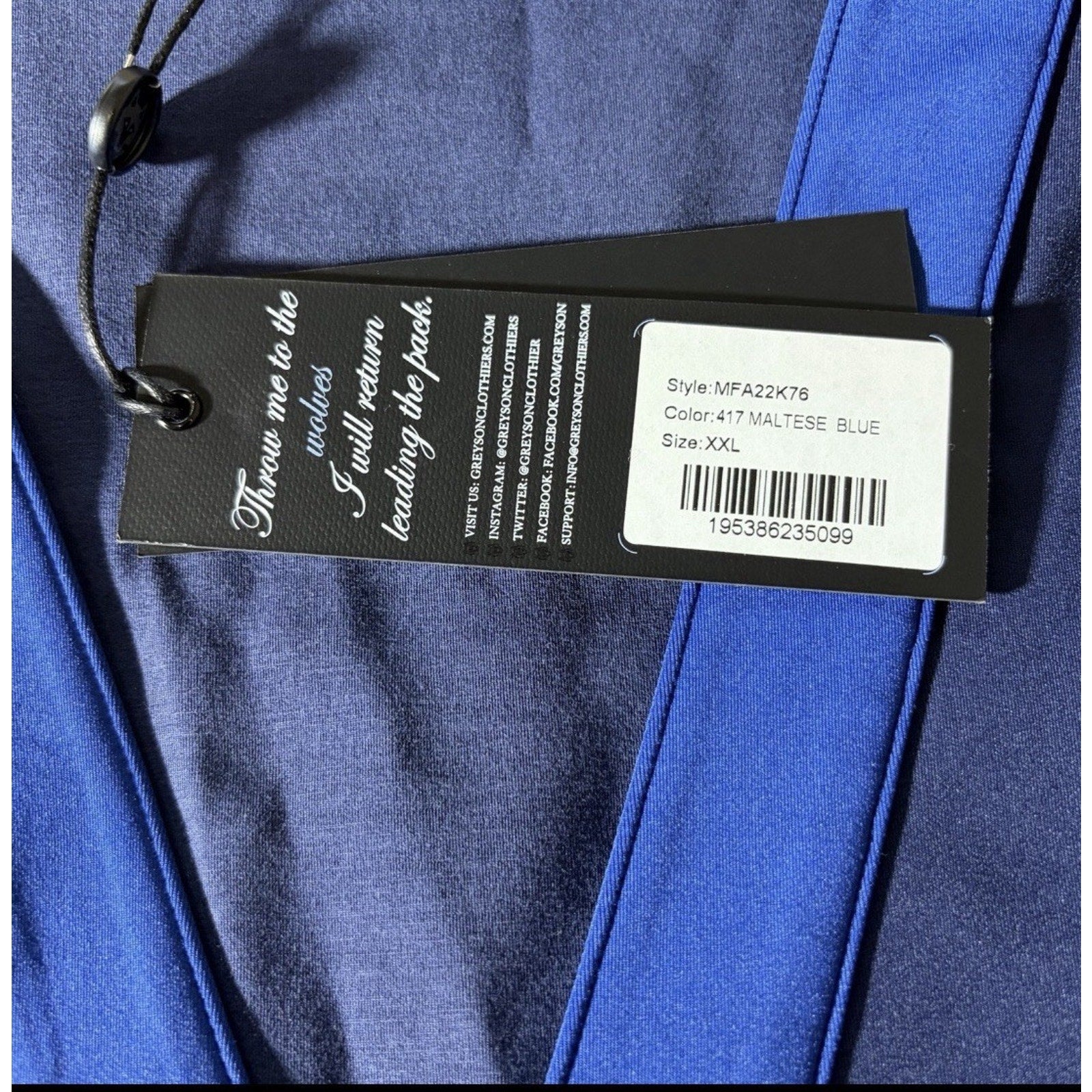 Greyson Cardigan Mens 2XL Fleece Maltese