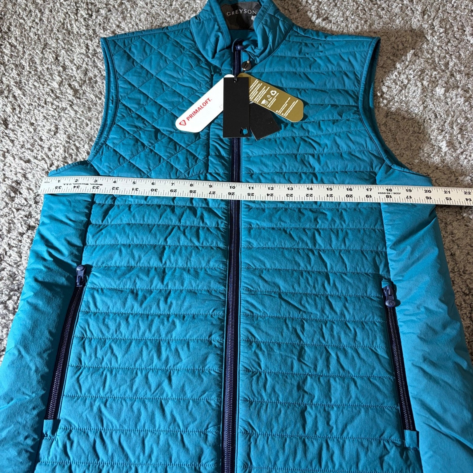 Greyson Vest Mens S Yukon X Lite Ultralight Puffer Golf Primaloft Casual
