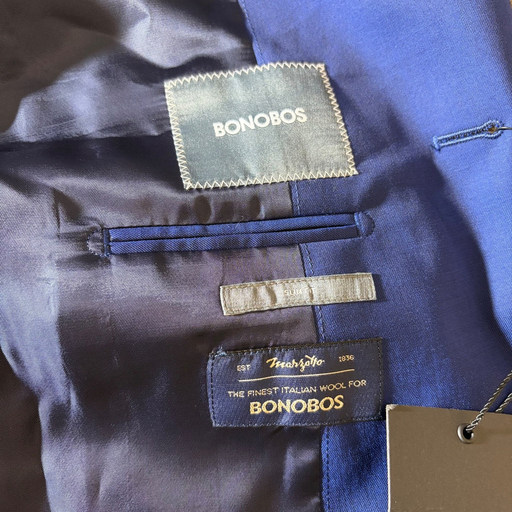 Bonobos Suit Jacket Mens 38R Premium Italian Impeccable Marzotto Blazer Sport