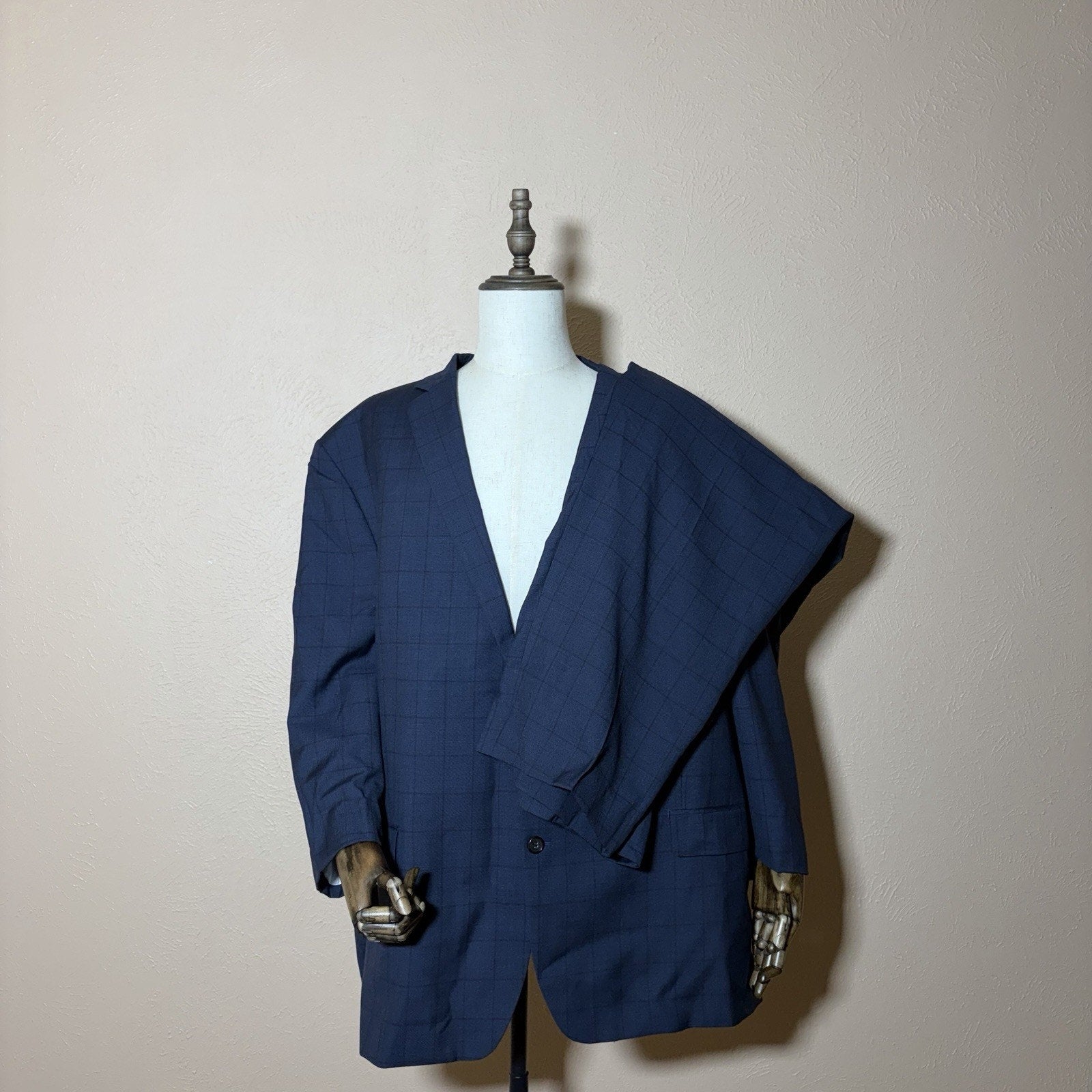 Ralph Ralph Lauren Suit Mens 56L Windowpane (2-Piece)