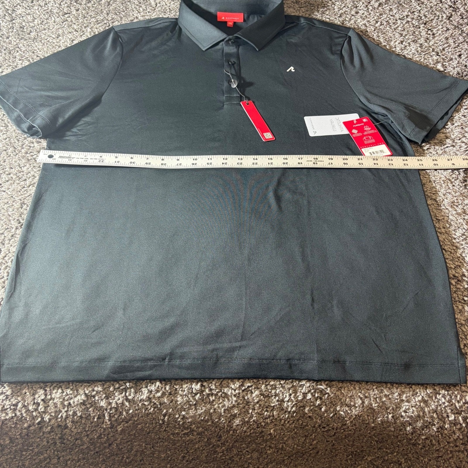 Redvanly Polo Shirt Mens 2XL Alpine Tuxedo Stretch Golf Performance Office