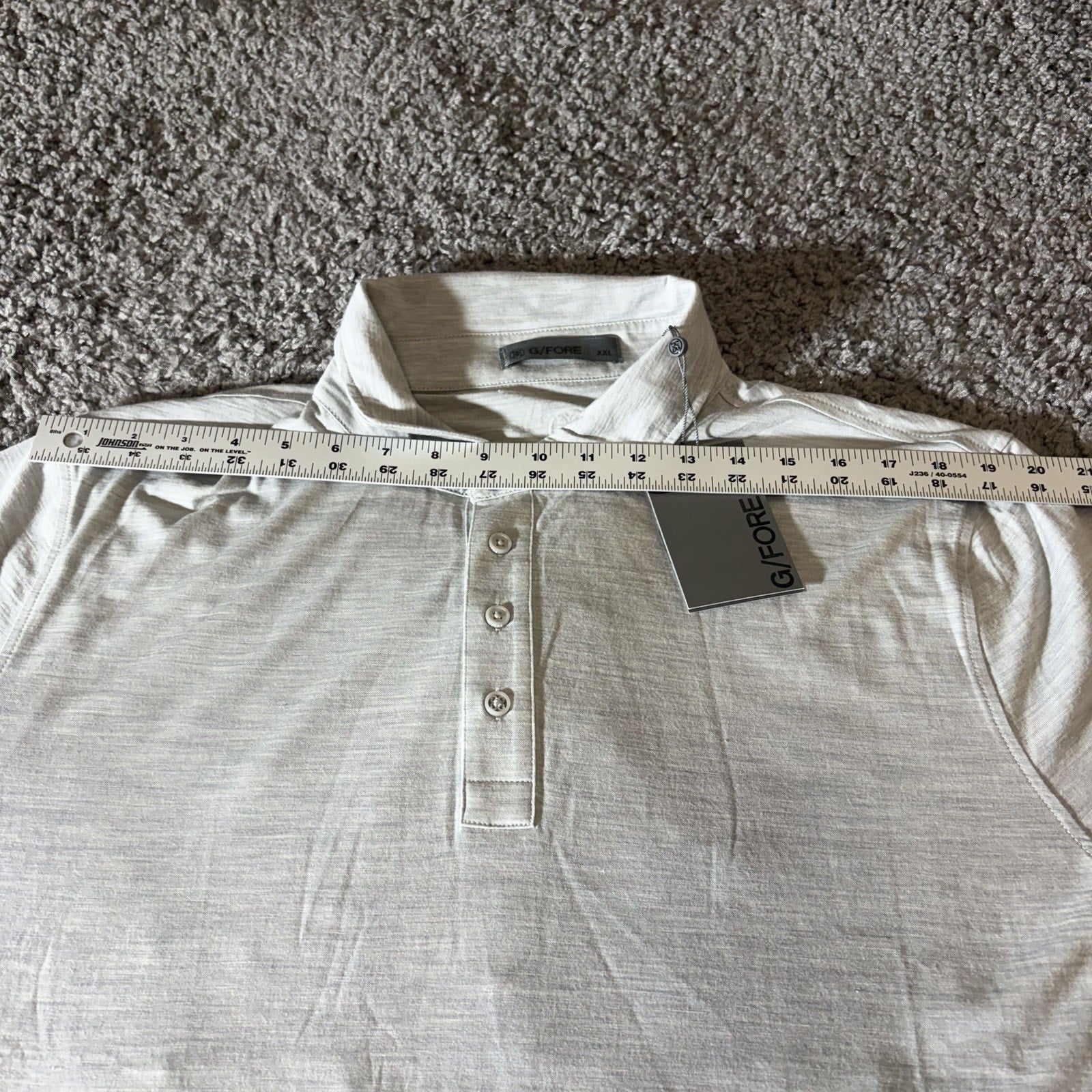 G Fore Polo Shirt Mens 2XL Lightweight Fine Wool Tech Active Casual s