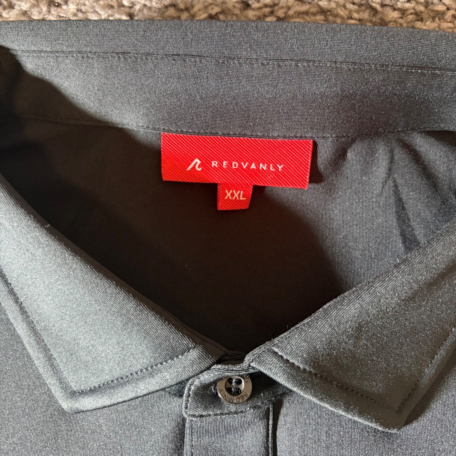 Redvanly Polo Shirt Mens 2XL Alpine Tuxedo Stretch Golf Performance Office