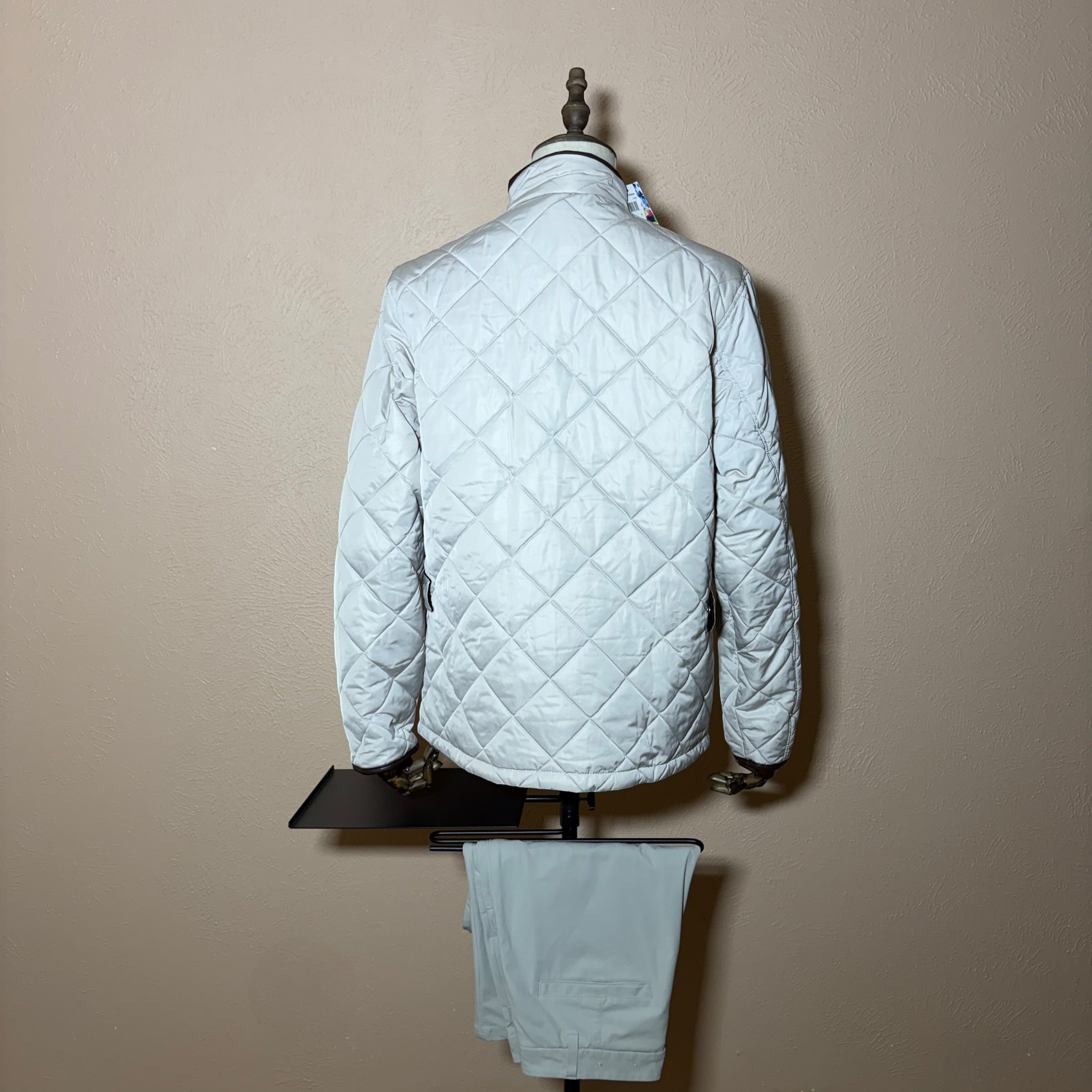 Robert Graham Jacket Mens L Diamond Travel Puffer