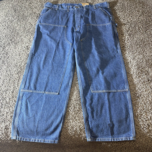 Carhartt Jeans Mens 46X32 B73 DST Double Knee Dungaree Workwear Performance