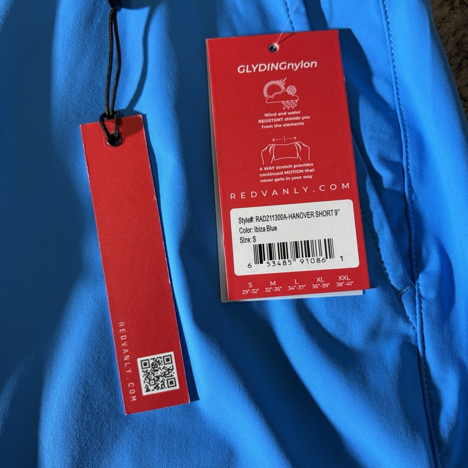 Redvanly Shorts Mens S Hanover Ibiza Golf Pullon Performance Stretch Active