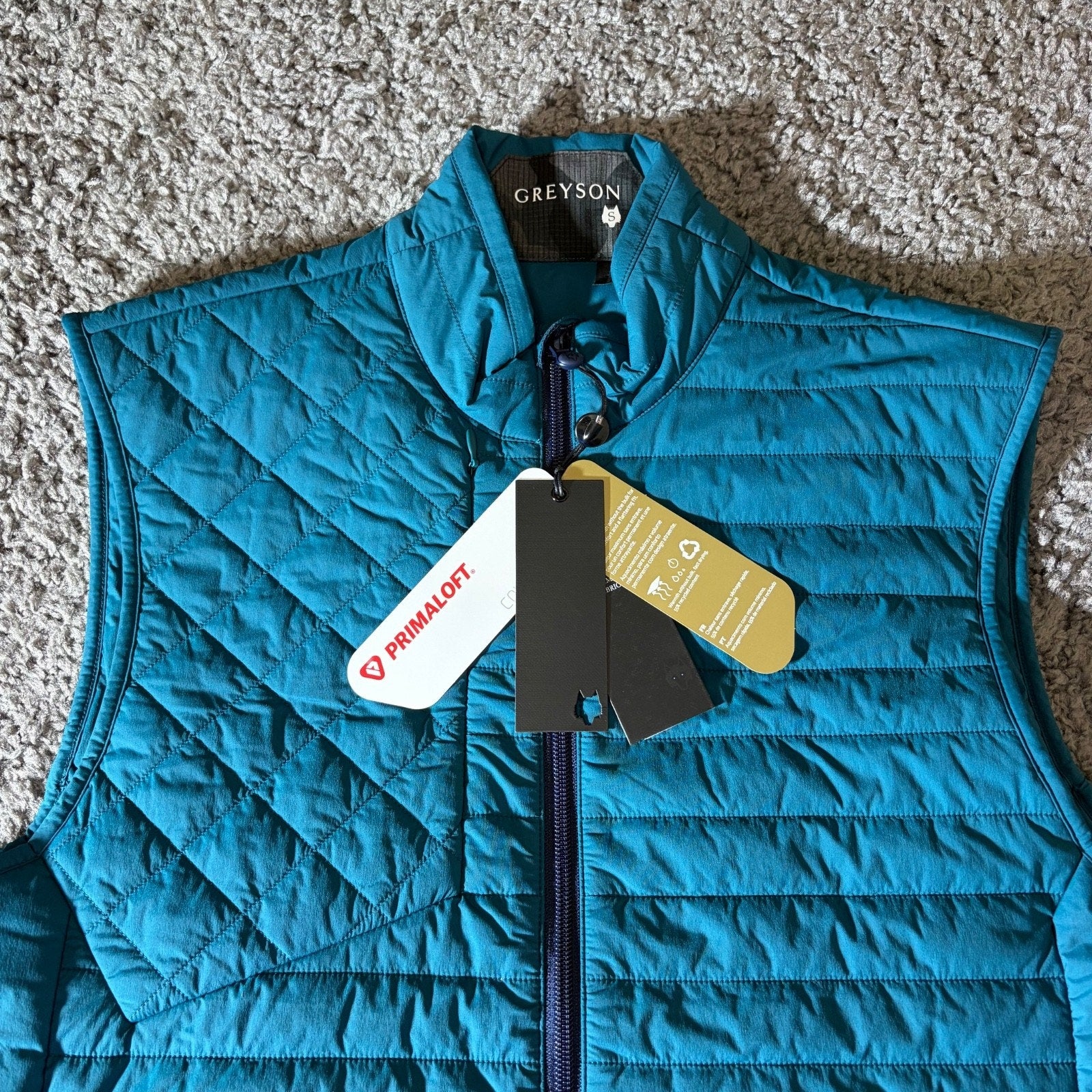 Greyson Vest Mens S Yukon X Lite Ultralight Puffer Golf Primaloft Casual