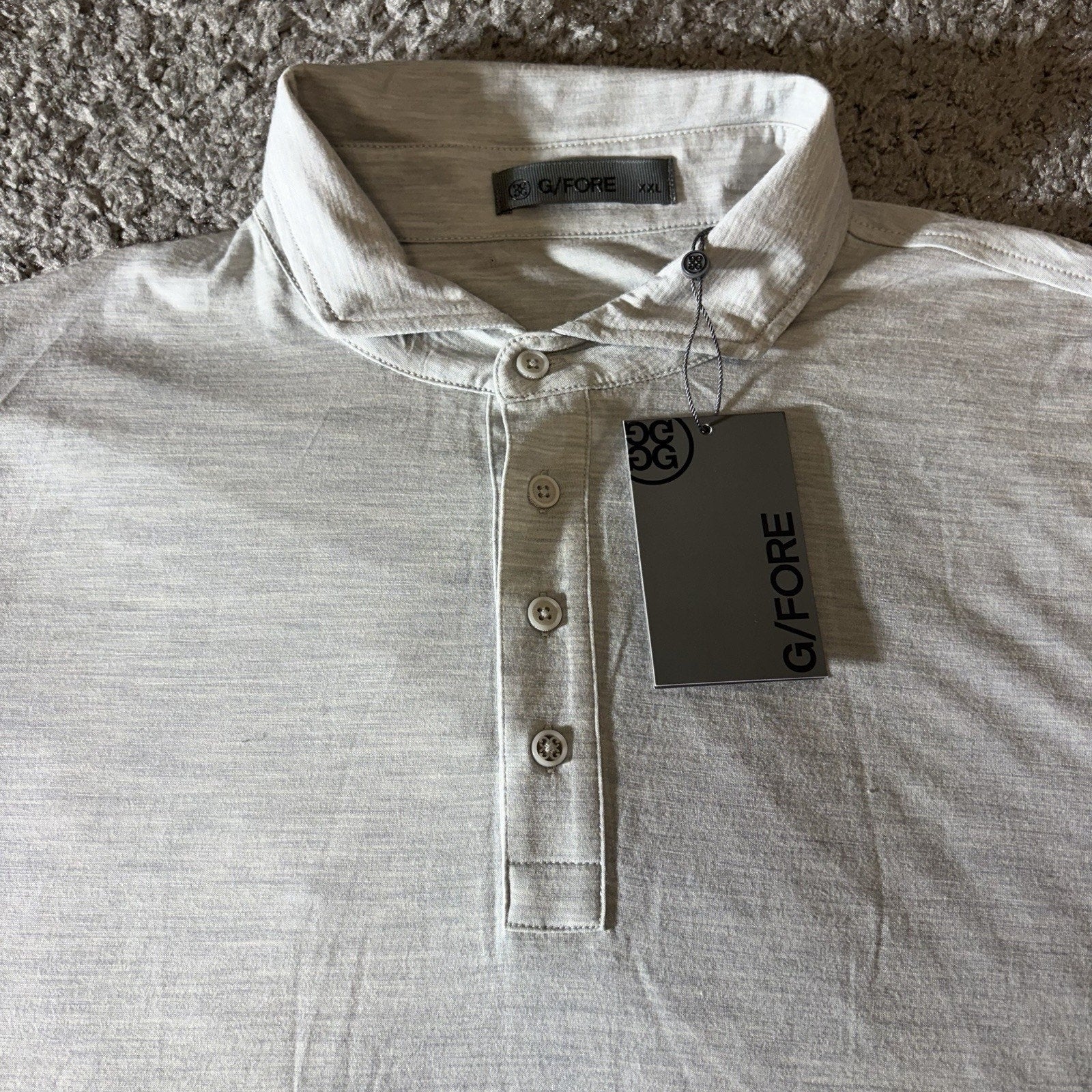 G Fore Polo Shirt Mens 2XL Lightweight Fine Wool Tech Active Casual s