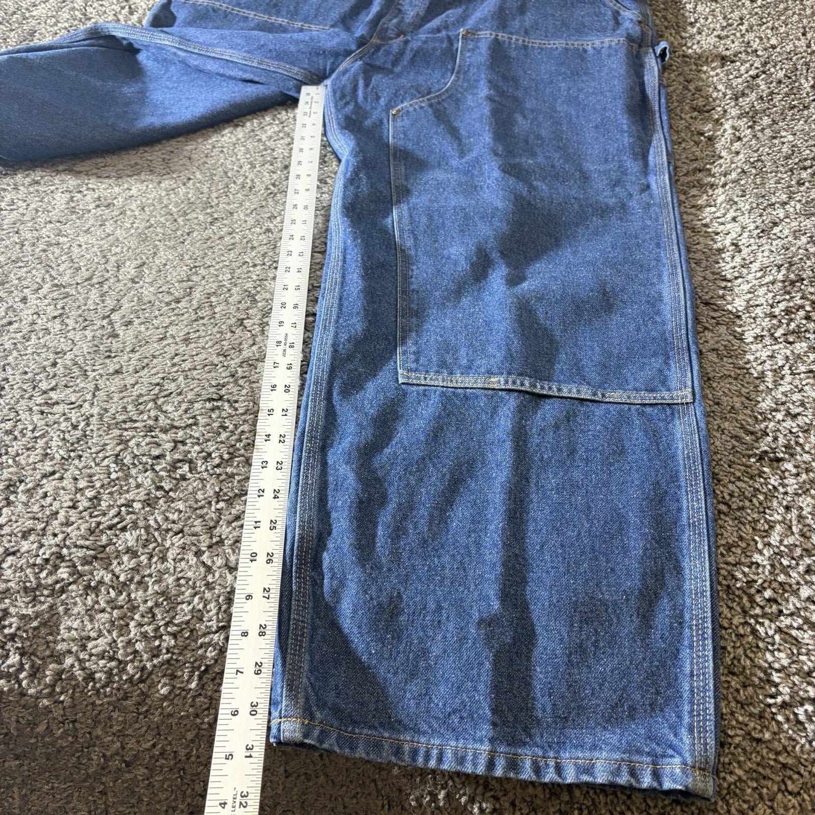 Carhartt Jeans Mens 46X32 B73 DST Double Knee Dungaree Workwear Performance