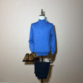 Peter Millar Sweater Mens S Autumn Crest Suede-Trim Quarter-Zip