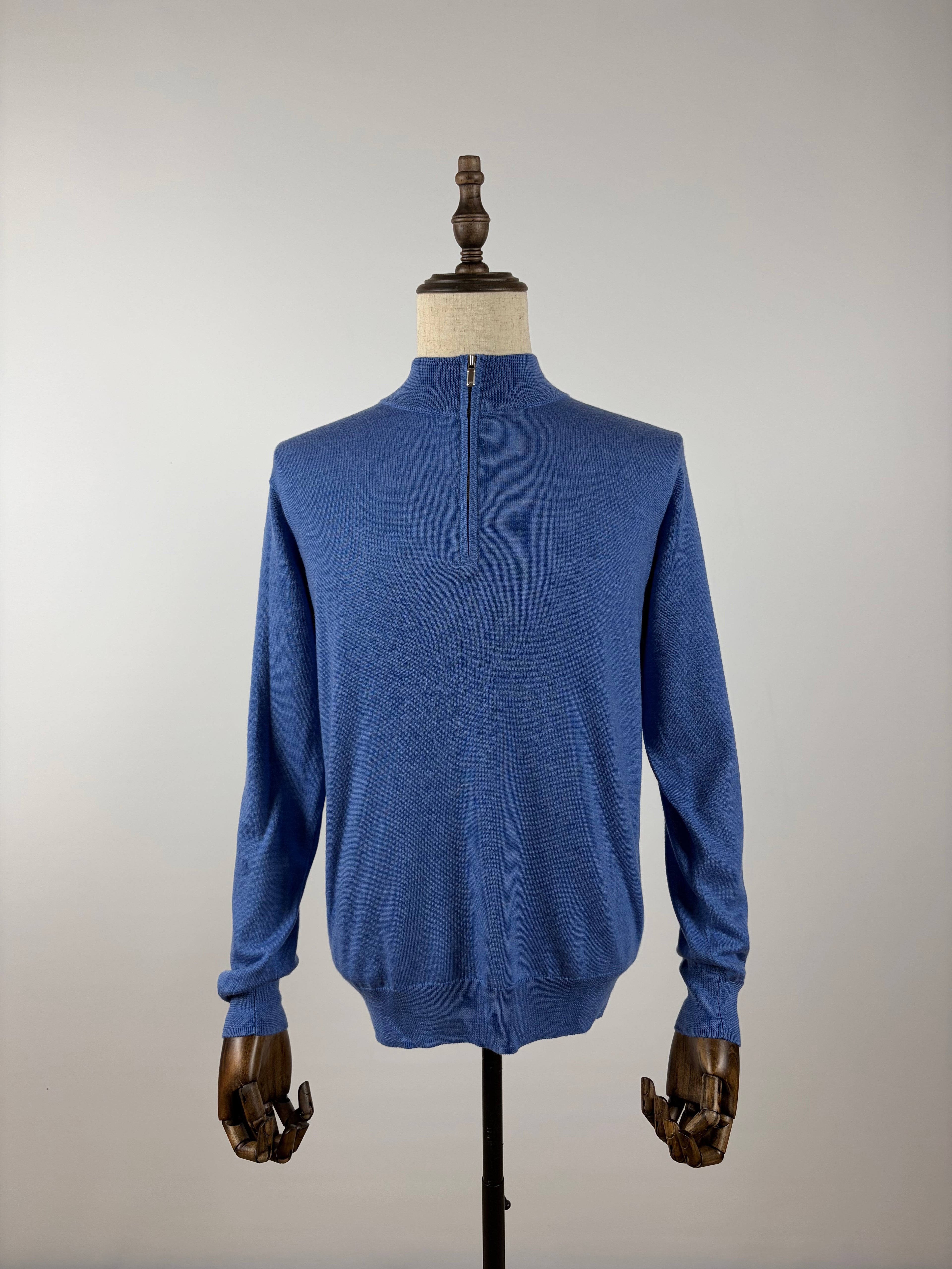 Peter Millar Sweater Mens Autumn Crest Suede-Trim Quarter-Zip