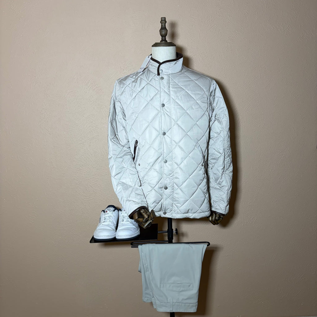 Robert Graham Jacket Mens L Diamond Travel Puffer