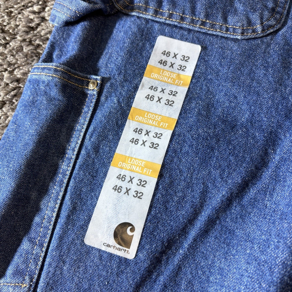 Carhartt Jeans Mens 46X32 B73 Double-Knee Dungaree