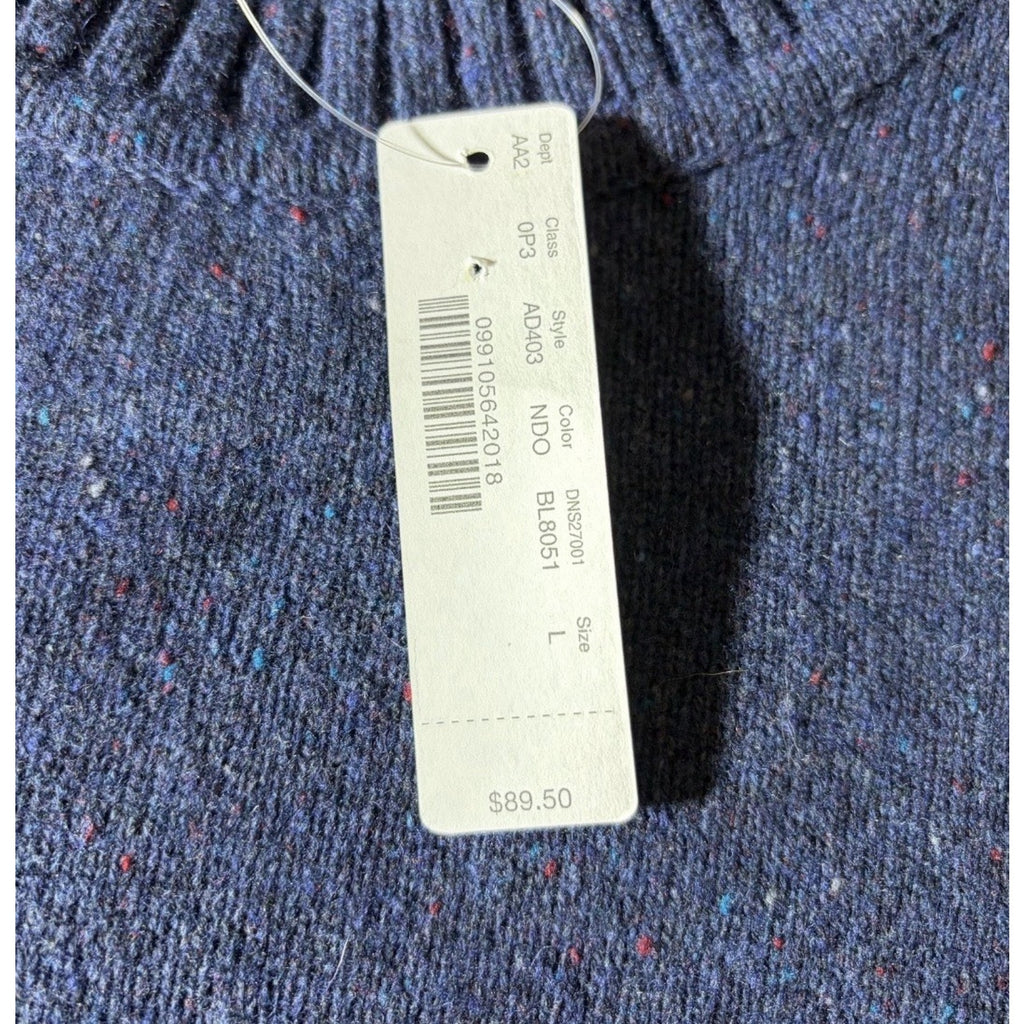 J.Crew Sweater Mens L Wool Nep Fleck Knit Pullover