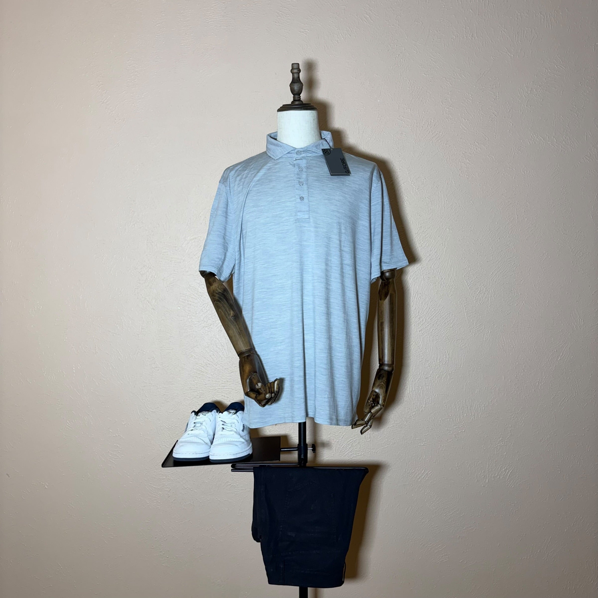 G/FORE Polo Shirt Mens 2XL Fine Wool Tech Performance