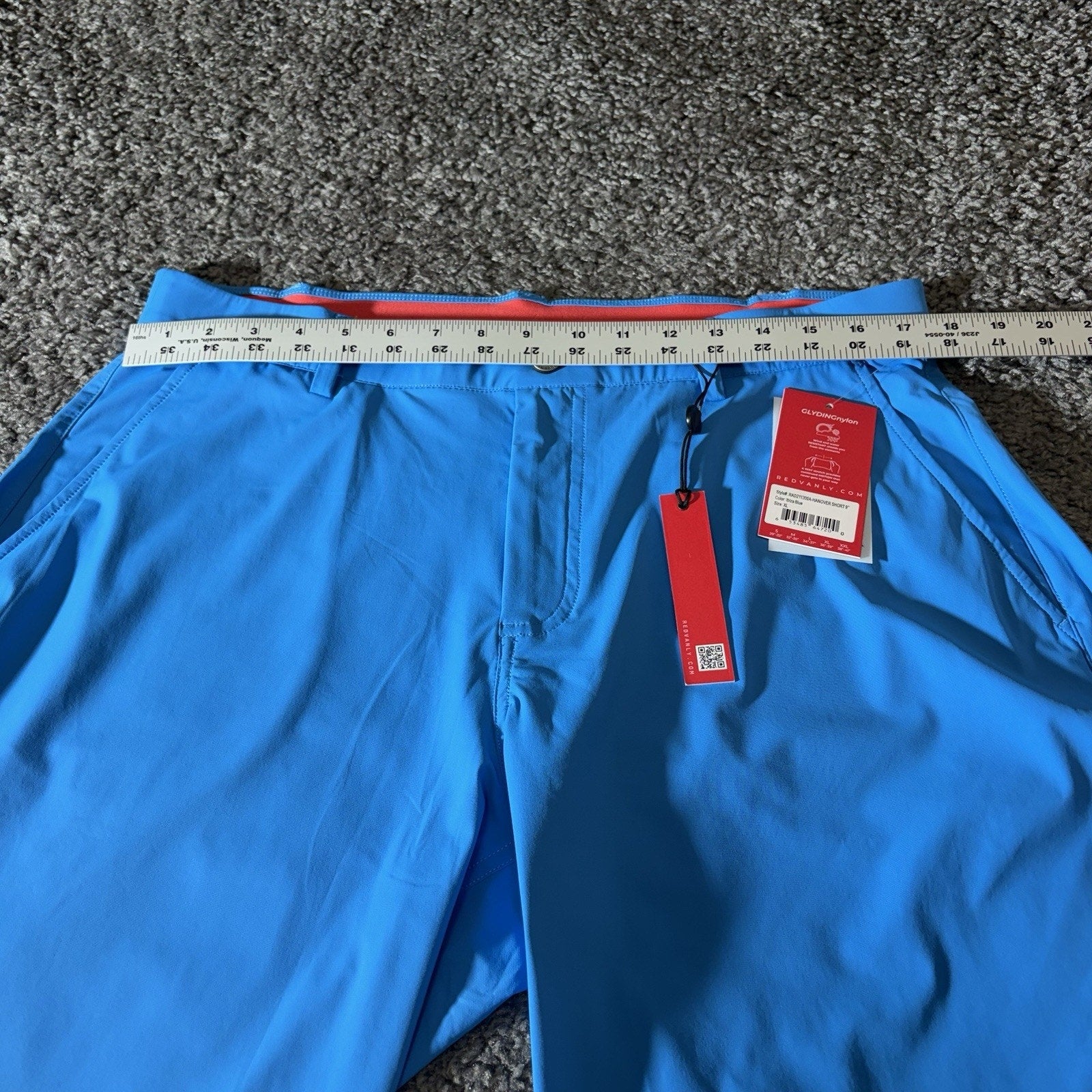 Redvanly Shorts Mens XL Hanover Ibiza Golf Pullon Performance Stretch Active