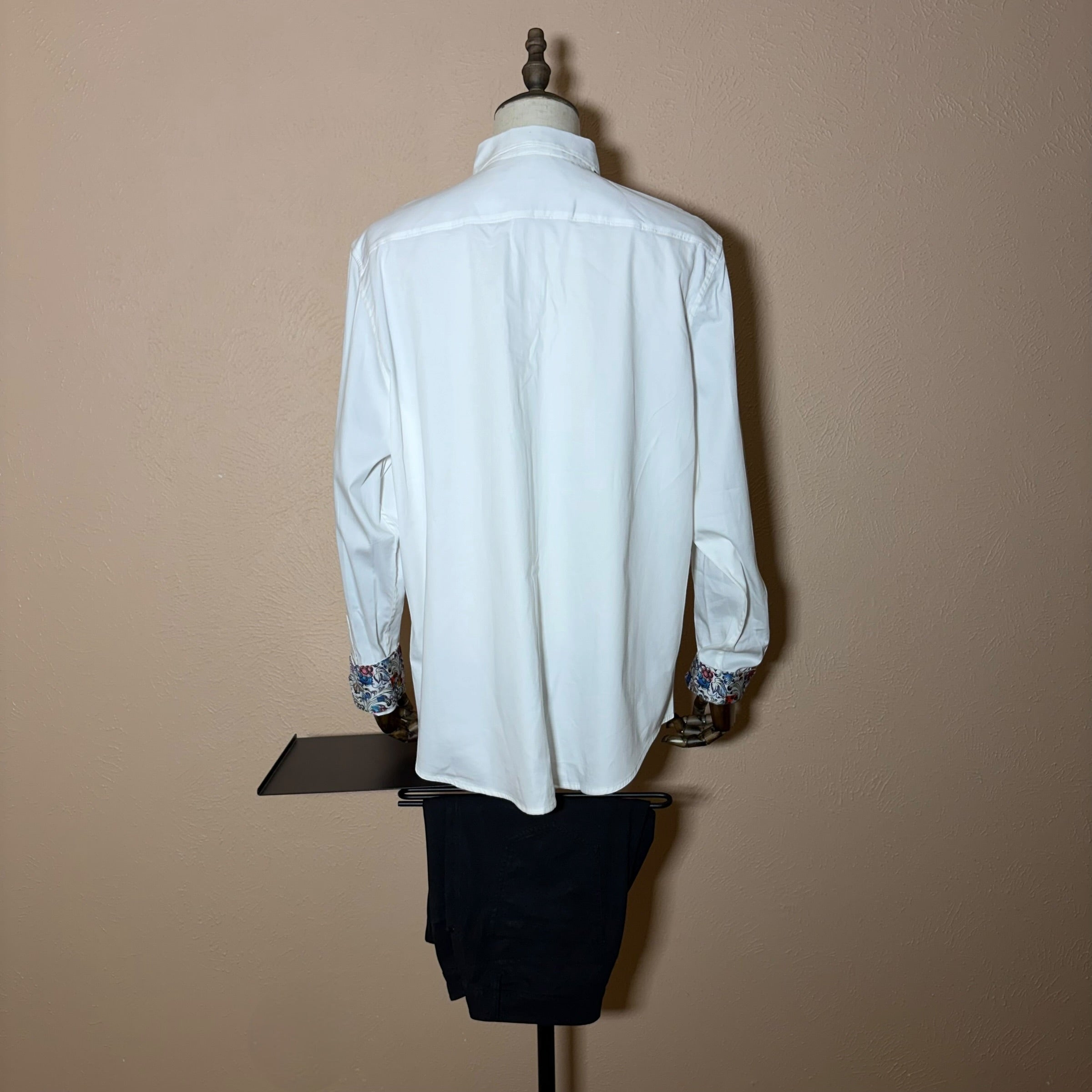 Robert Graham Shirt Mens 2XL Pinot Noir 2 Flip-Cuff