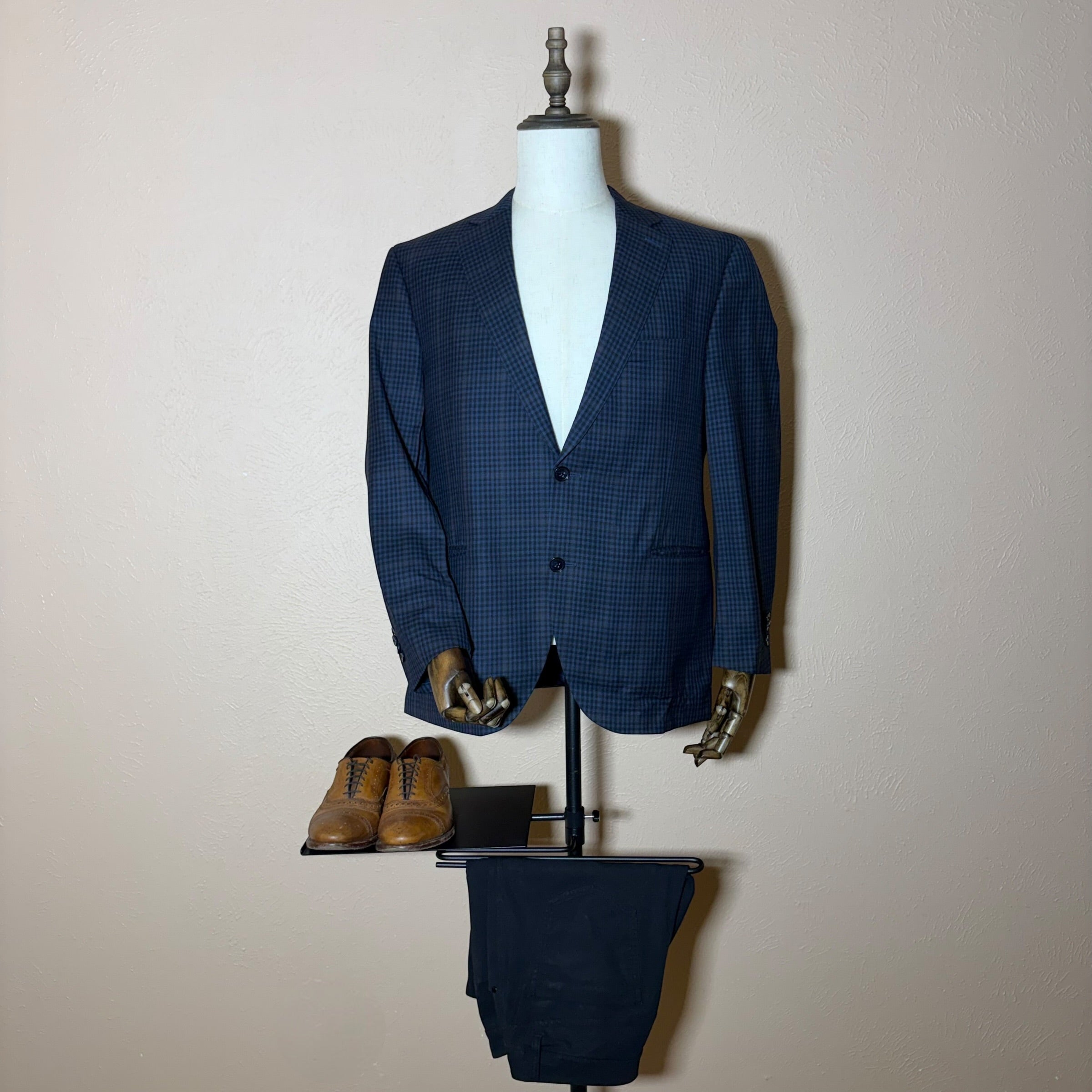 Peter Millar Blazer Mens 42S Houndstooth Check