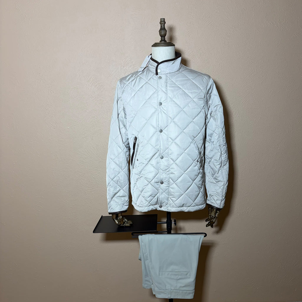 Robert Graham Jacket Mens L Diamond Travel Puffer