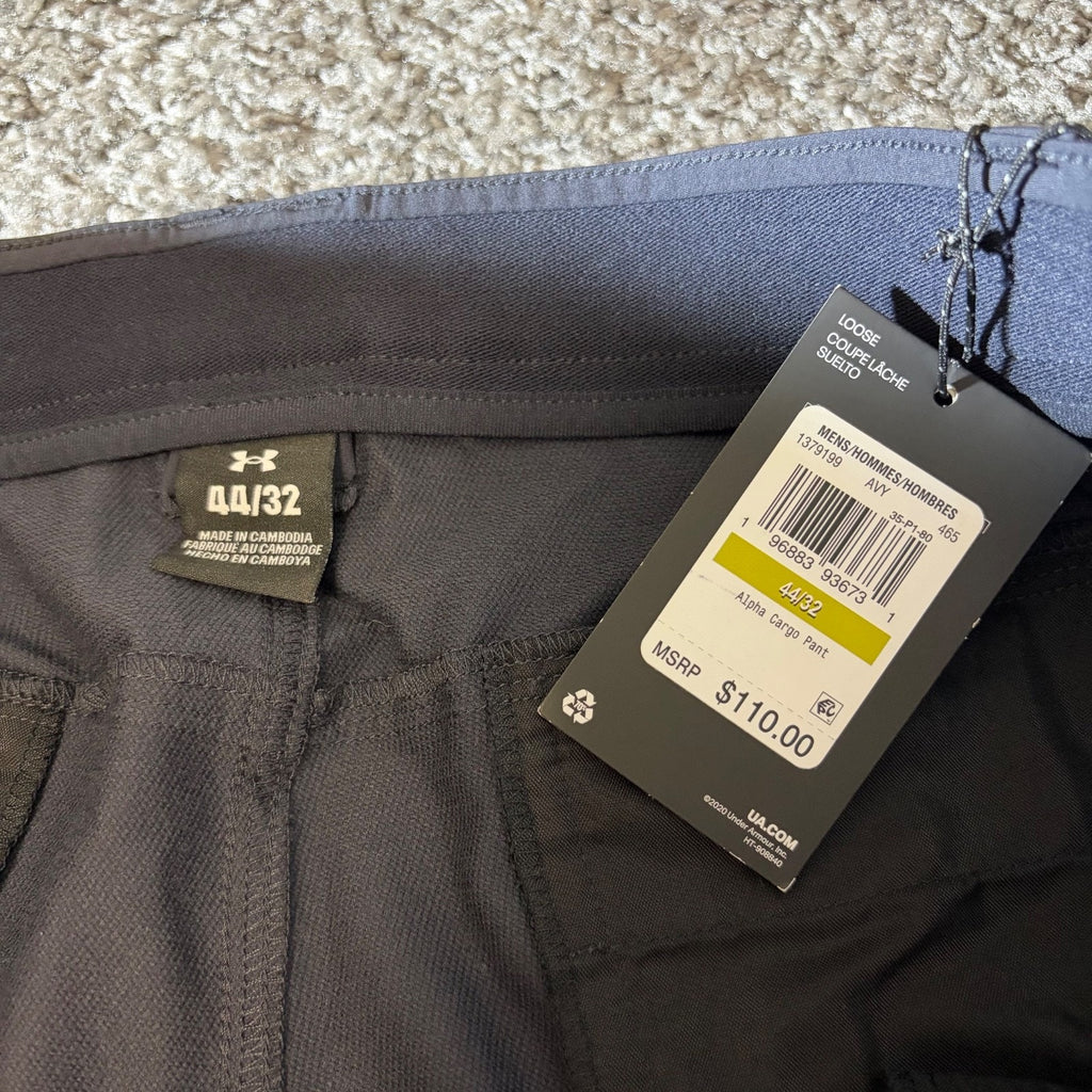 Under Armour Pants Mens 44X32 Alpha Tactical Cargo Gray