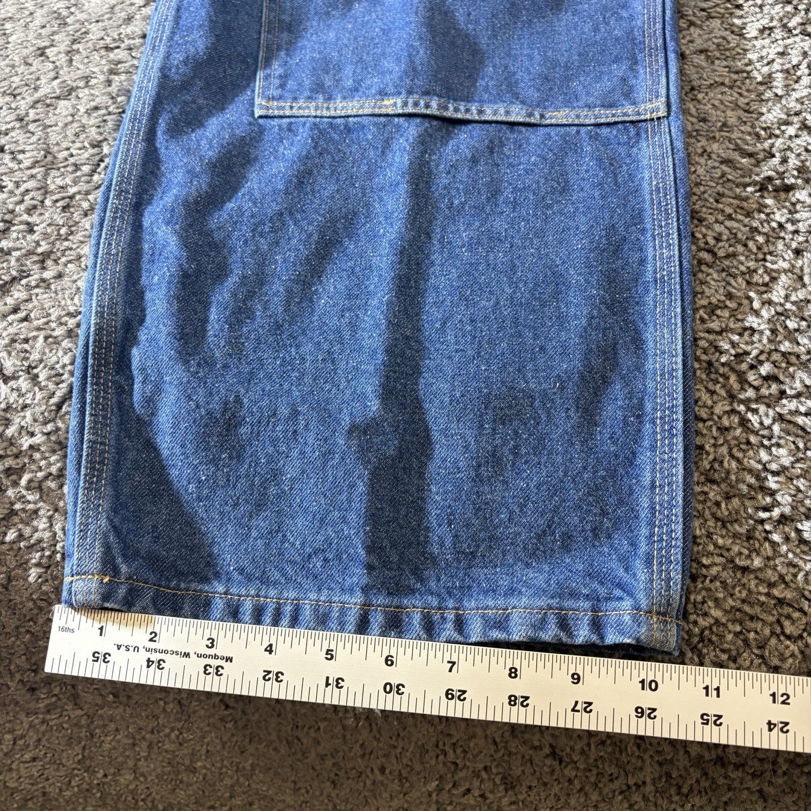 Carhartt Jeans Mens 46X32 B73 Double-Knee Dungaree