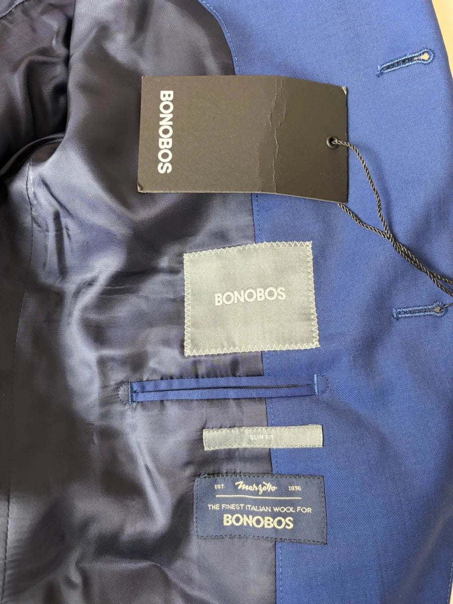 Bonobos Men's Italian Marzotto Wool Sport Coat Blazer - Serenity Selections