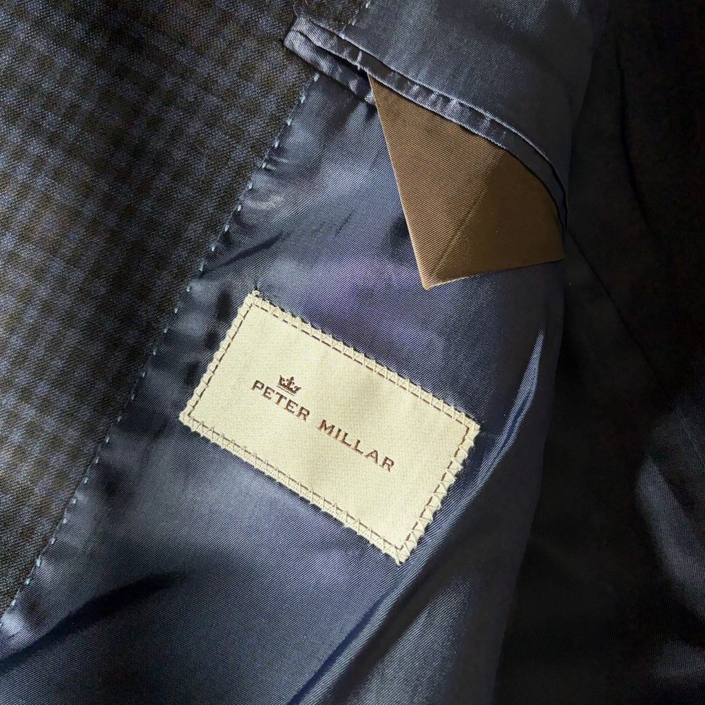 Peter Millar Blazer Mens 42S Houndstooth Check