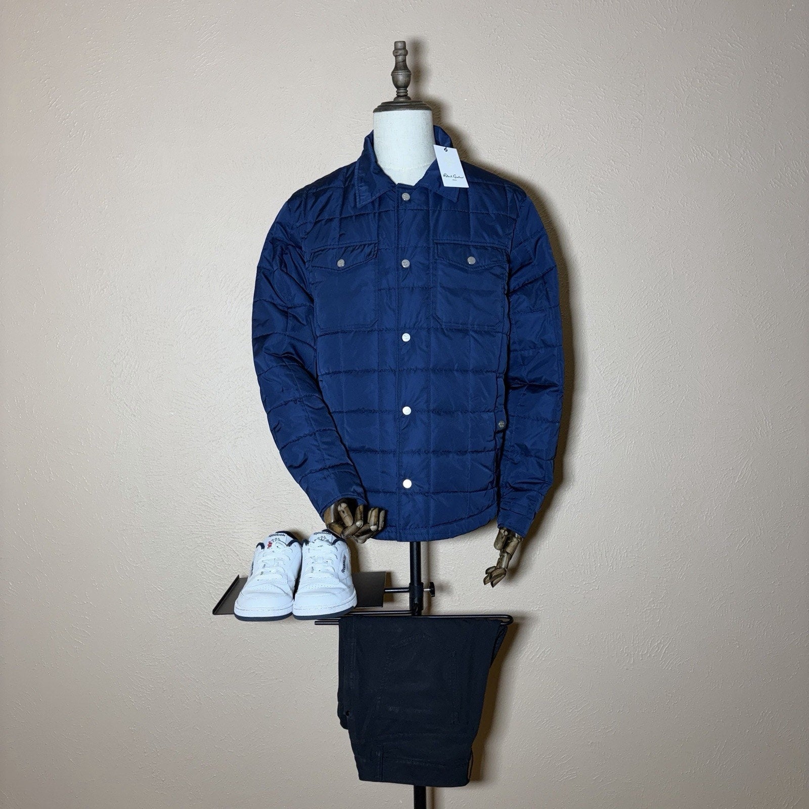 Robert Graham Jacket Mens L Quilted Insulated Travel