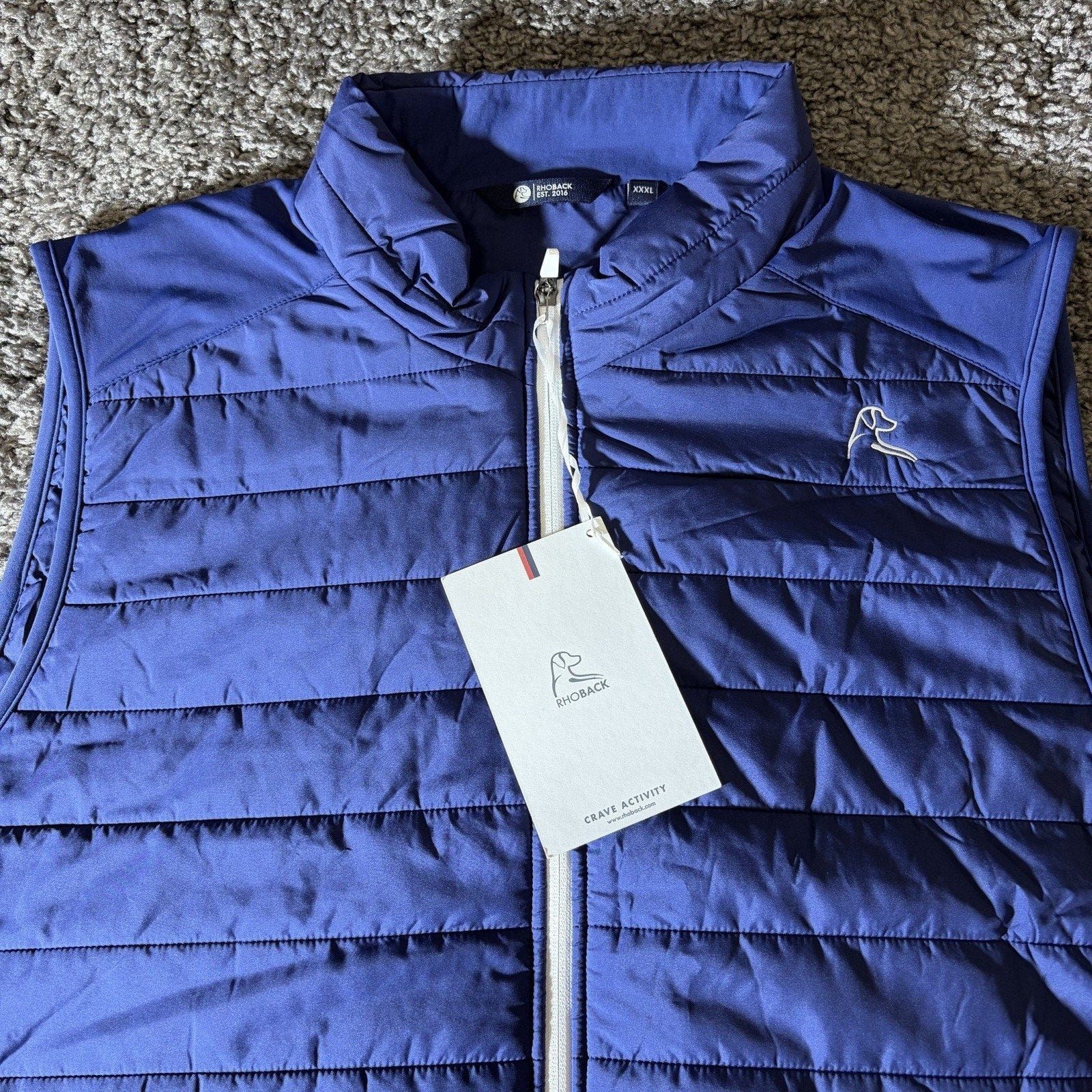 Rhoback Vest Mens 3XL Puffer Insulated Fulton Performance Golf Casual