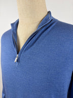 Peter Millar Men's "Autumn Crest" Suede-Trim Quarter-Zip Sweater - Serenity Selections