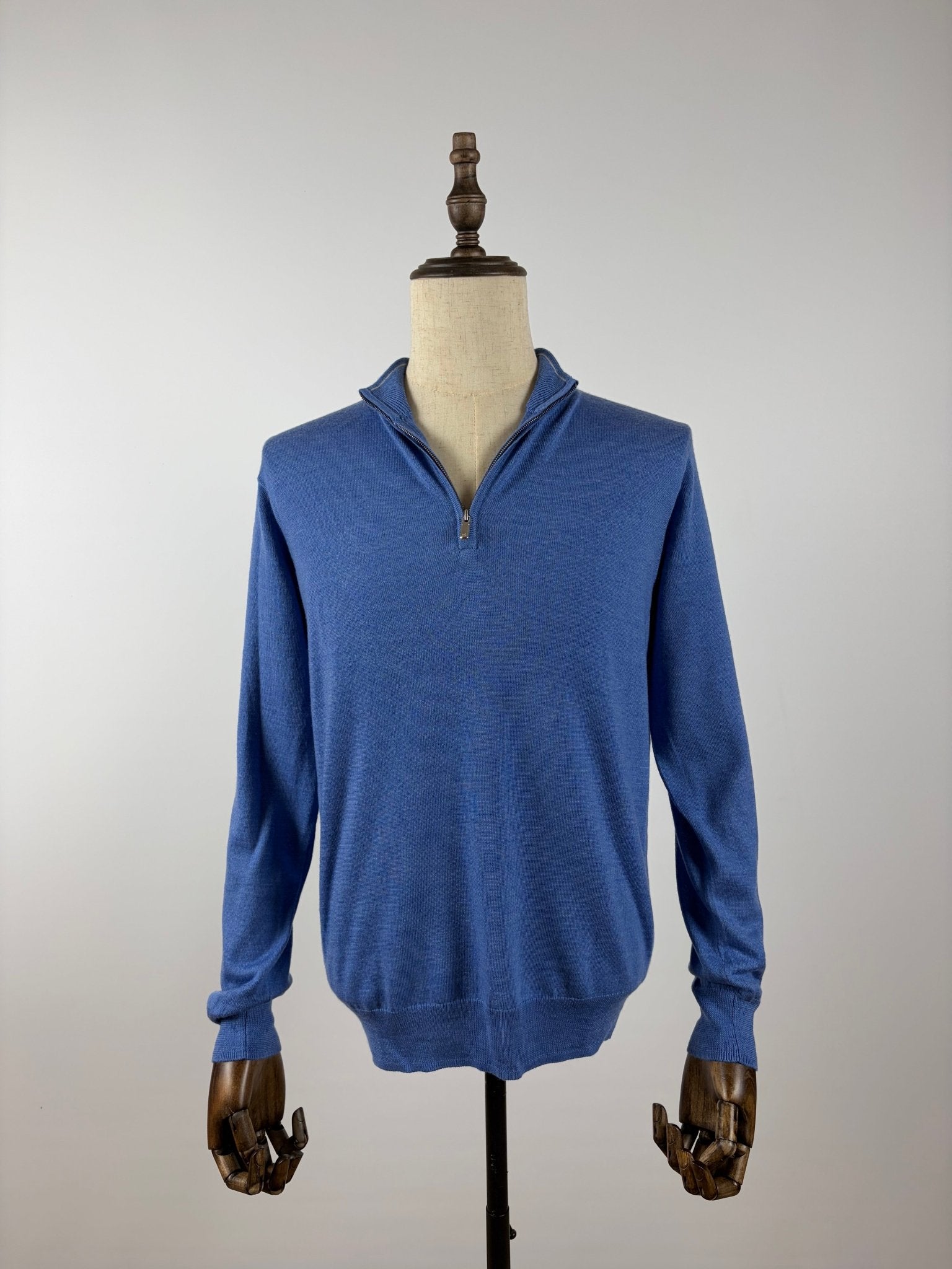 Peter Millar Men's "Autumn Crest" Suede-Trim Quarter-Zip Sweater - Serenity Selections