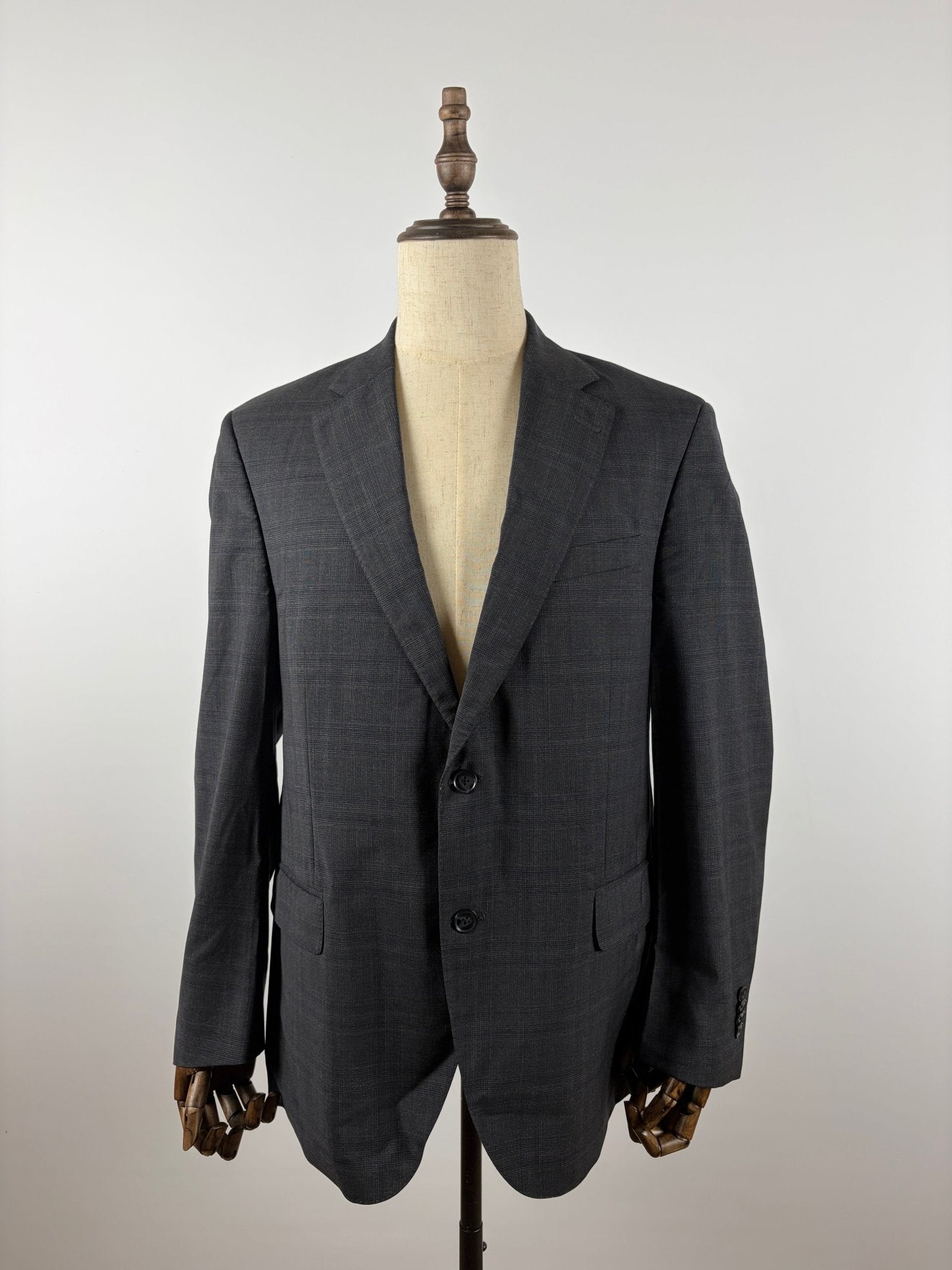 Peter Millar Men's Wool Blazer Jacket Grey Plaid Size 42R (Pre-Owned) - Serenity Selections