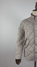 Robert Graham Men's Diamond Quilted Travel Jacket Stone