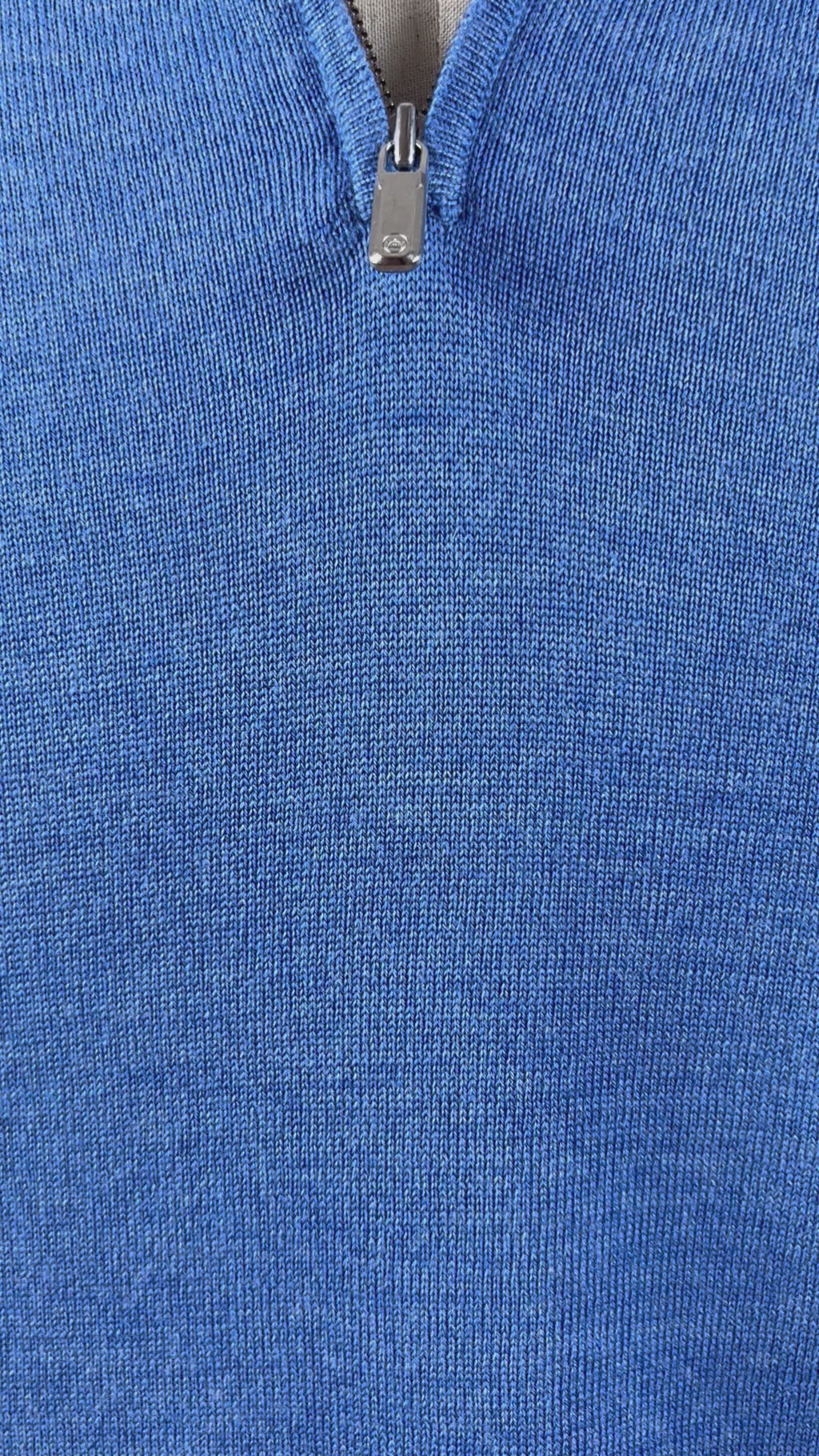 Peter Millar Men's "Autumn Crest" Suede-Trim Quarter-Zip Sweater