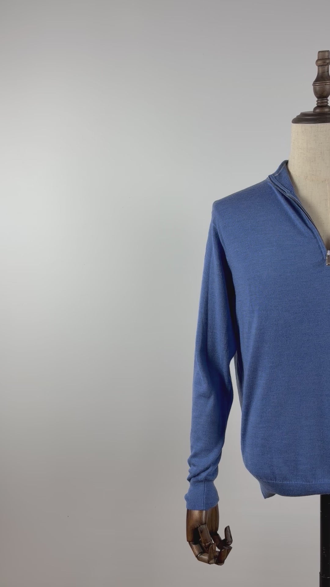 Peter Millar Men's "Autumn Crest" Suede-Trim Quarter-Zip Sweater