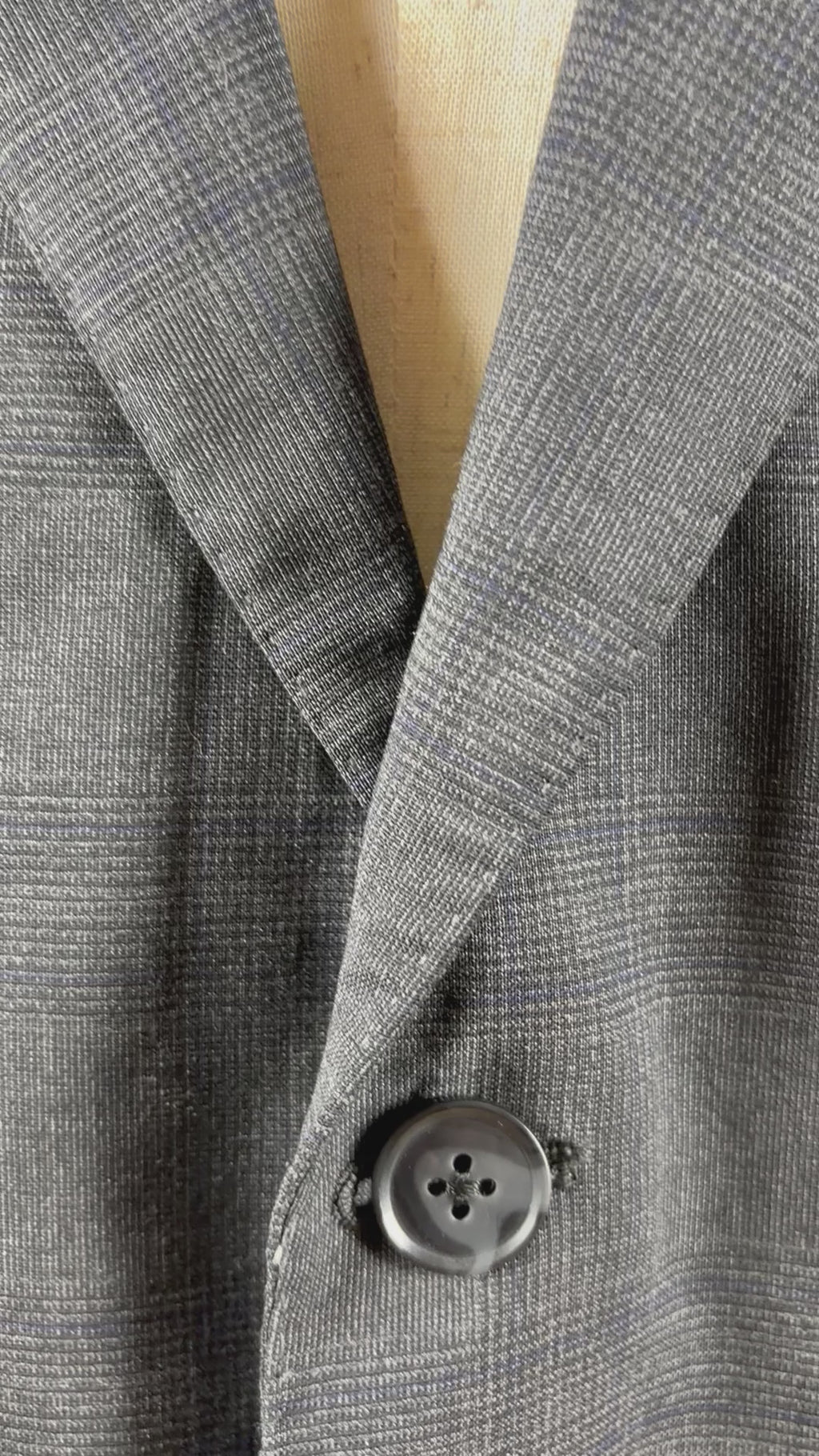 Peter Millar Men's Wool Blazer Jacket Grey Plaid Size 42R (Pre-Owned)