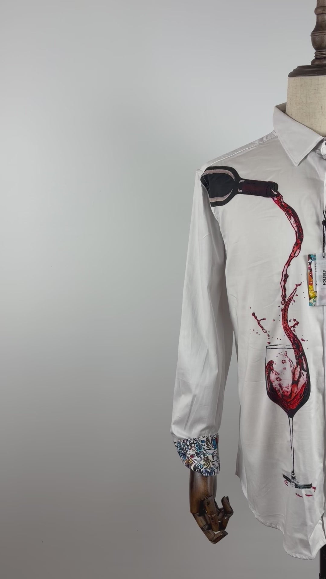 Robert Graham Shirt Mens Pinot Noir 2 Flip-Cuff