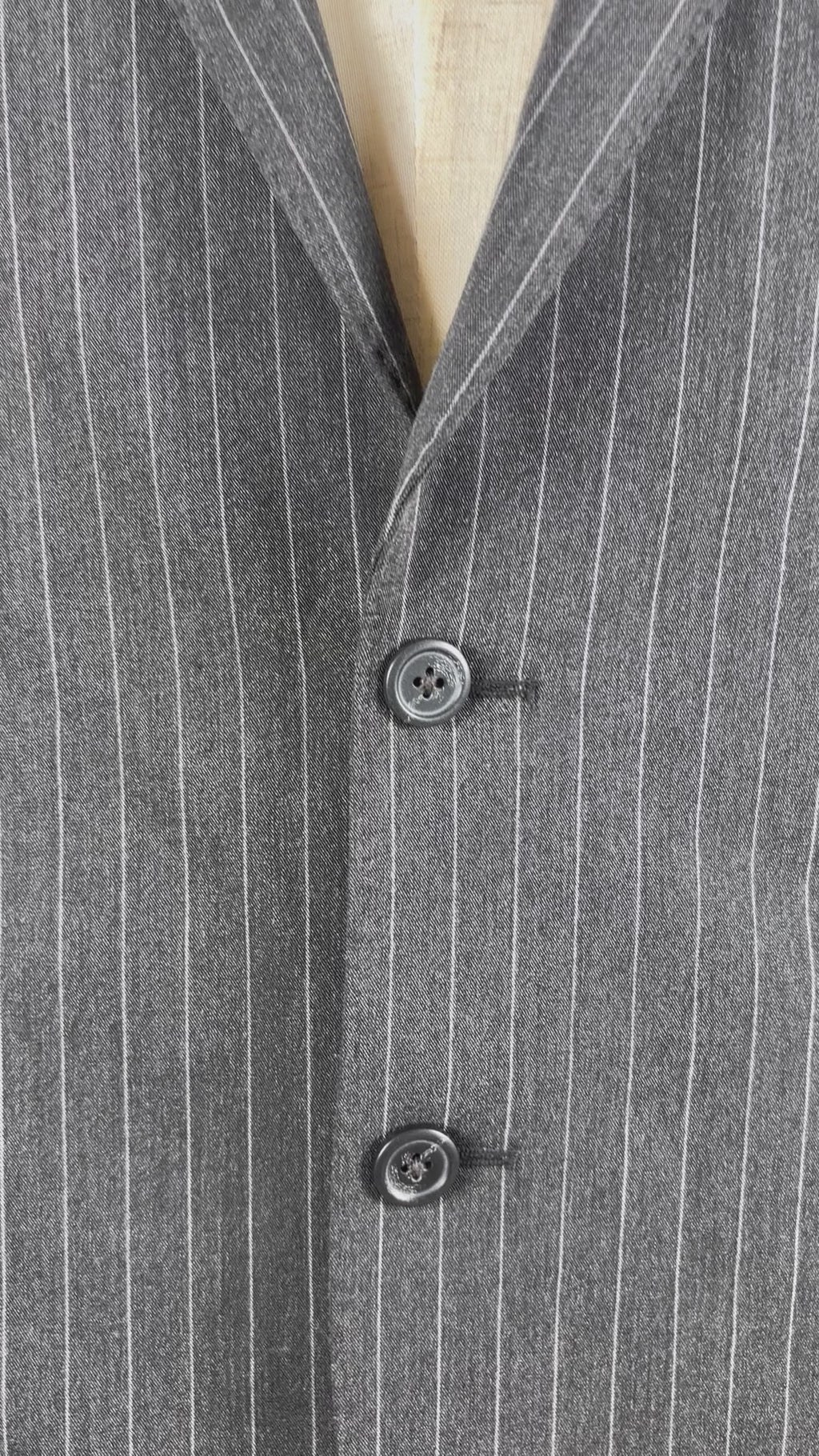 Polo Ralph Lauren Men's Pinstripe Wool Sport Coat Blazer Charcoal Grey Size 38R